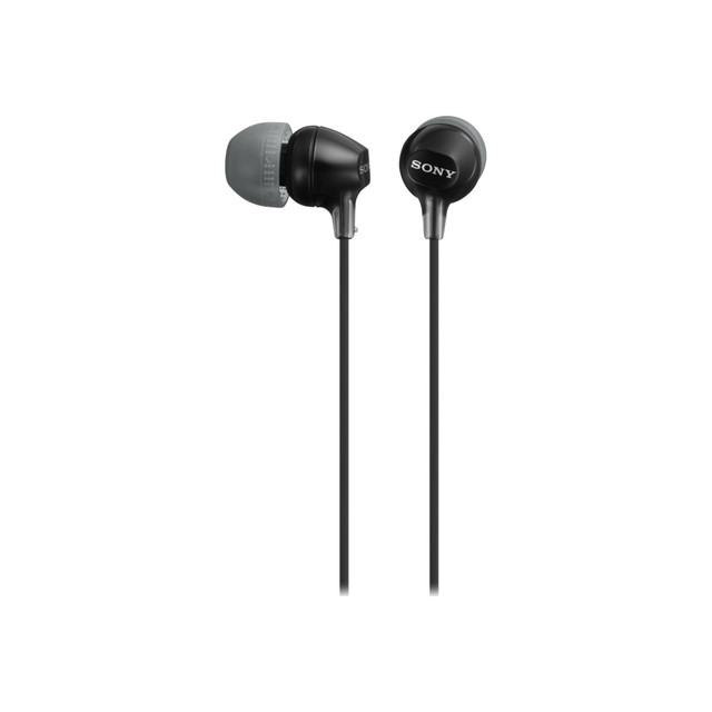 SONY ELECTRONICS INC MDR-EX15LP/B Sony Wired In-Ear Earbuds, Black, MDREX15LP/B