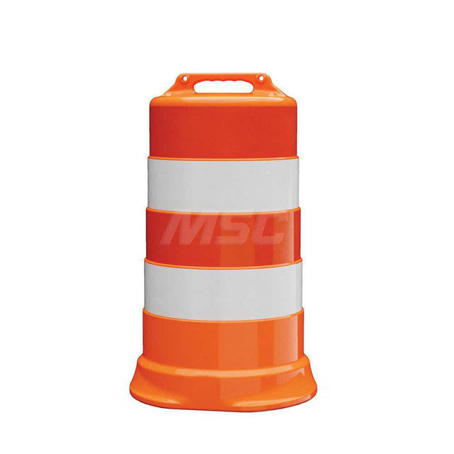 Plasticade 456-HD-T-08 Traffic Barrels, Delineators & Posts; Reflective: Yes ; Base Needed: Yes ; Compliance: MASH Compliant; MUTCD Standards ; Collar Three Width (Inch): 6 ; Collar Two Width (Inch): 6 ; Collar Four Width (Inch): 6