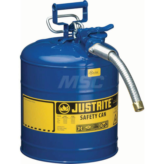 Justrite. 7250330 Safety Can: 5 gal, Steel