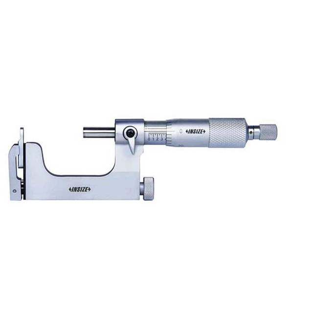 Insize USA LLC 3262-1 Mechanical Interchangeable Anvil Micrometer: 1" Range, 2 Anvils