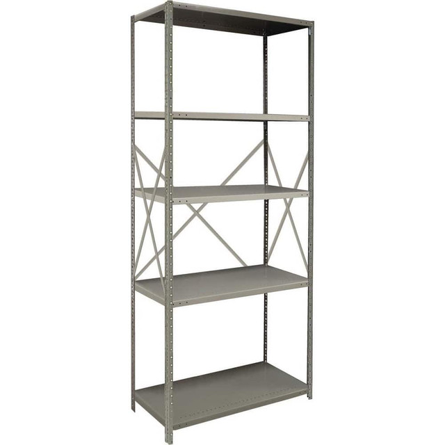 Lyon DDJDP3002 Steel Shelving; Shelf Type: Open Angle Starter Unit ; Starter or Add-On: Starter ; Adjustment Type: Clip ; Boltless: Yes ; Shelf Capacity: 850lb ; Mount Type: Floor