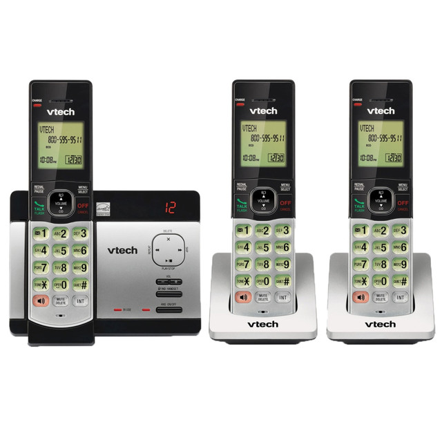 VTECH HOLDINGS LTD 80-0198-00 VTech CS5129-3 DECT 6.0 Expandable Cordless Phone With Digital Answering System VTECH HOLDINGS LTD 80-0198-00 VTech CS5129-3 DECT 6.0 Expandable Cordless Phone With Digital Answering System