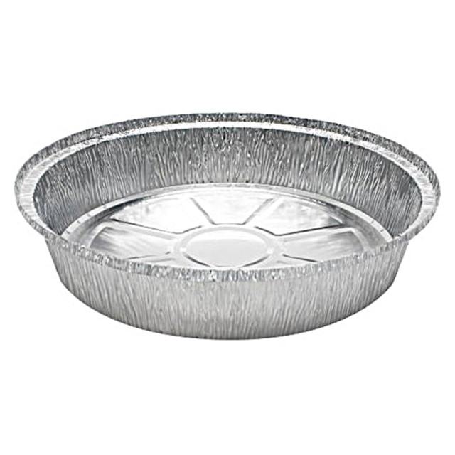 LOLLICUP USA, INC. AF-CR09 Karat Round Foil Food Containers, 1in x 9in, Case Of 500 Containers LOLLICUP USA, INC. AF-CR09 Karat Round Foil Food Containers, 1in x 9in, Case Of 500 Containers