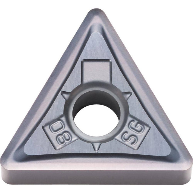 Kyocera TLW00086 Turning Inserts; Insert Style: TNMG ; Insert Size Code: 332 ; Insert Shape: Triangle ; Included Angle: 60.00 ; Inscribed Circle (Decimal Inch): 0.3750 ; Corner Radius (Decimal Inch): 0.0315