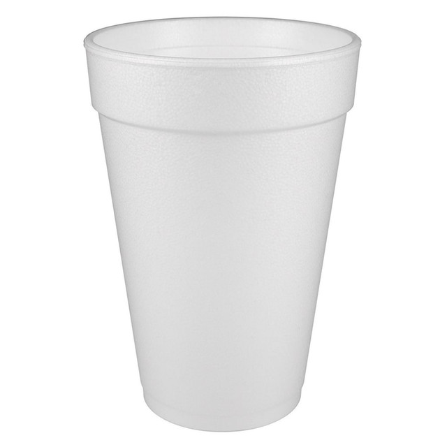 DART CONTAINER CORPORATION 16J16 Dart Insulated Foam Drinking Cups, White, 16 Oz, Box Of 1,000 Cups