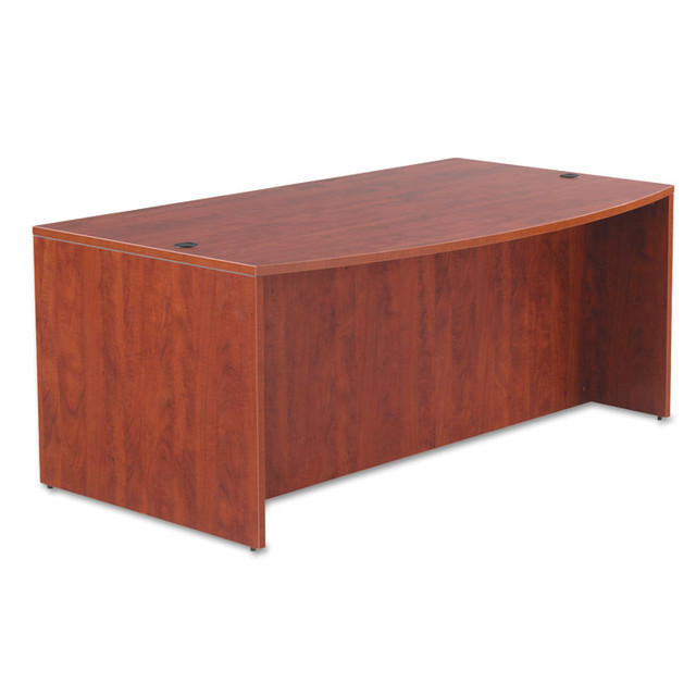 ALERA VA22-7236MC Alera Valencia Series Bow Front Desk Shell, 71" x 41.38" x 29.63", Medium Cherry