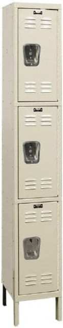 Hallowell U1258-3G-A-PT 1-Wide Locker: 12" Wide, 14" Deep, 78" High, Padlock