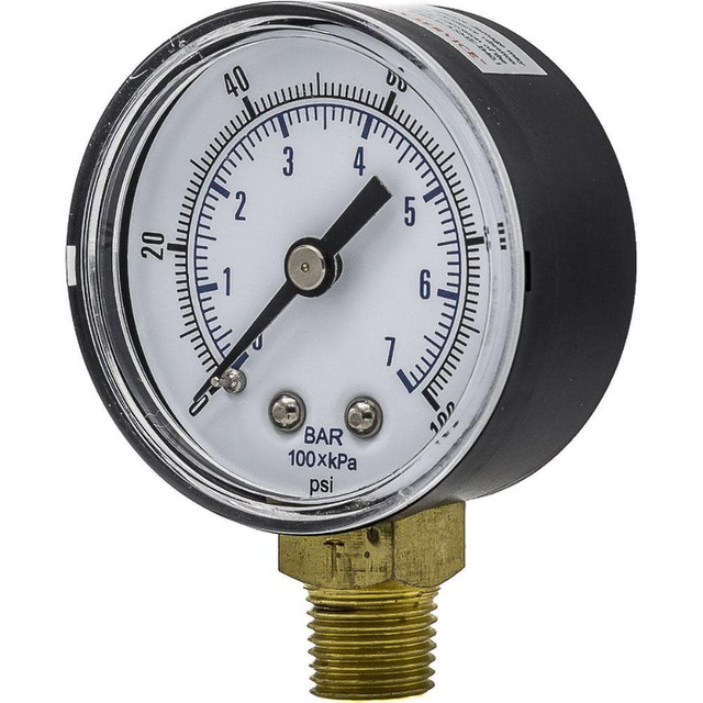 PIC Gauges SEP101D204EBSPT Pressure Gauges; Gauge Type: Utility Gauge ; Scale Type: Dual ; Accuracy (%): 3-2-3% ; Dial Type: Analog ; Thread Type: BSPP ; Bourdon Tube Material: Bronze