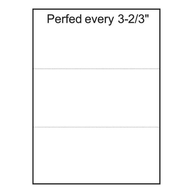 DOMTAR PAPER COMPANY, LLC 851332 Lettermark Custom Cut Sheets, 5 Reams, White, Letter (8 1/2in x 11in), 2500 Sheets Total, Perforated Every 3 2/3in, 20 Lb, 500 Sheets Per Ream DOMTAR PAPER COMPANY, LLC 851332 Lettermark Custom Cut Sheets, 5 Reams, White, Letter (8 1/2in x 11in), 2500 Sheets Total, Perforated Every 3 2/3in, 20 Lb, 500 Sheets Per Ream
