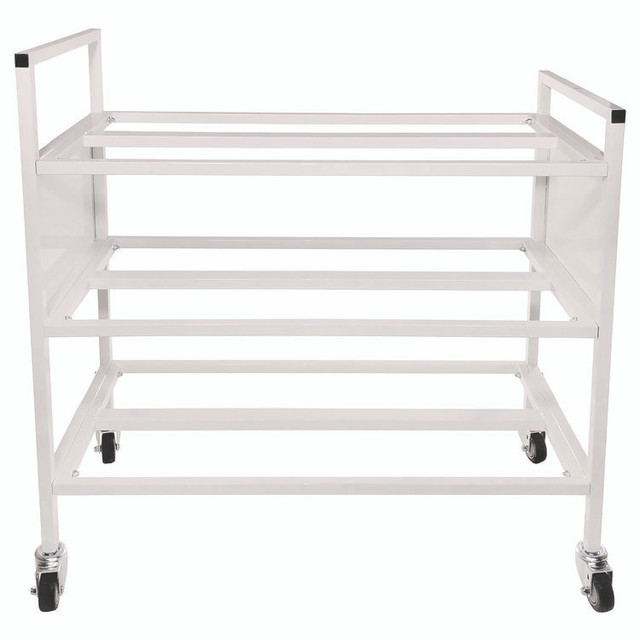 CHAMPION SPORT Sports 24BC Double Wide Cart, Fits Approximately 24 Balls, Metal, 20" x 42" x 44", White
