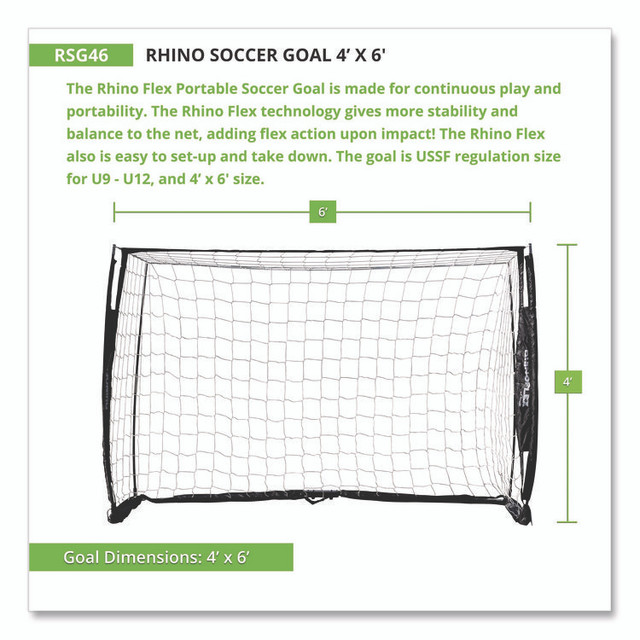 CHAMPION SPORT Sports RSG46 Rhino Soccer Goal, 48" x 72"