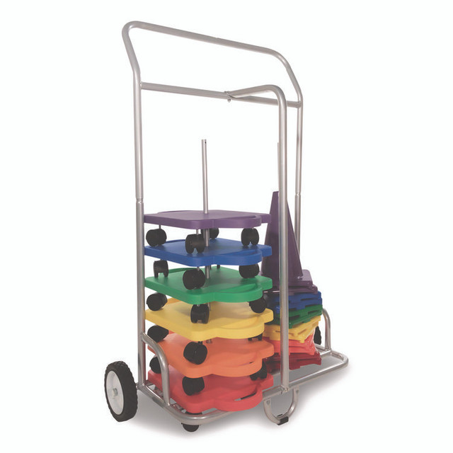 CHAMPION SPORT Sports SC036 Scooter Storage Cart, Metal, 132 lb Capacity, 16 x 32 x 48, Silver