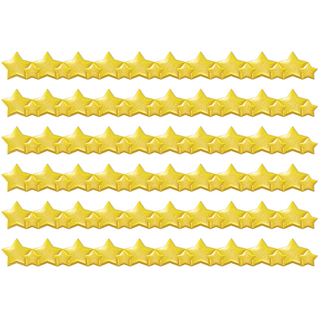 EUREKA Eureka® Stars Extra Wide Deco Trim®, 37 Feet Per Pack, 6 Packs