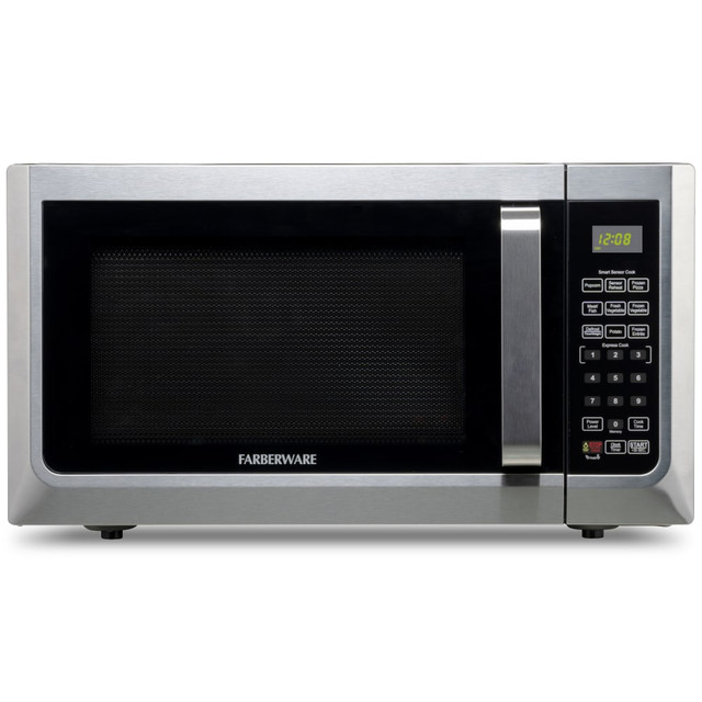 ENGLEWOOD MARKETING LLC FMG13SS Farberware Professional 1.3 Cu. Ft. Microwave Oven, Silver/Black ENGLEWOOD MARKETING LLC FMG13SS Farberware Professional 1.3 Cu. Ft. Microwave Oven, Silver/Black