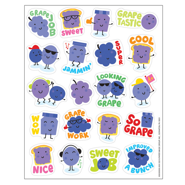 EUREKA Eureka® Grape Scented Stickers, Pack of 80