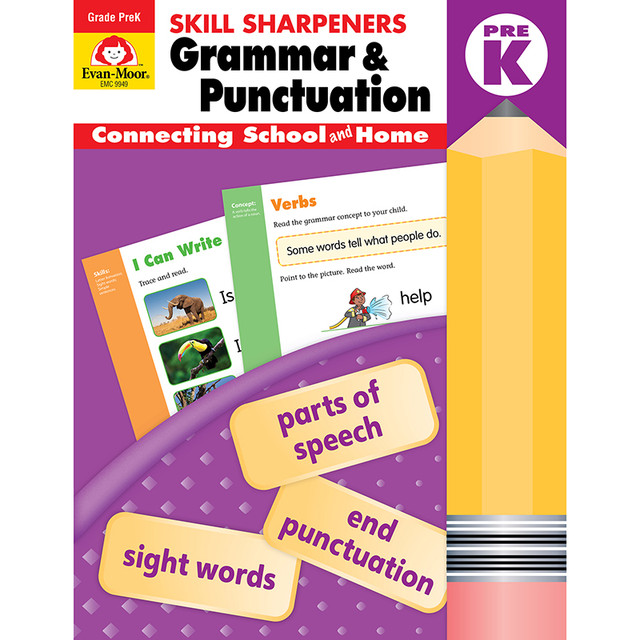 EVAN-MOOR Evan-Moor Educational Publishers Skill Sharpeners: Grammar & Punctuation Activity Book, Grade PreK