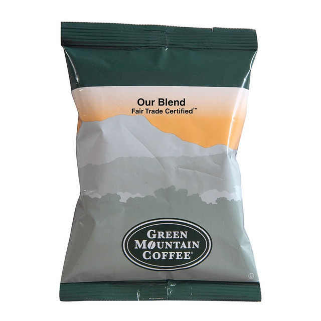 GREEN MOUNTAIN COFFEE ROASTERS, INC. 4332 Green Mountain Coffee Single-Serve Coffee Packets, Our Blend, Carton Of 100