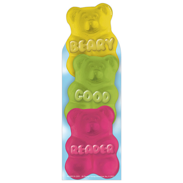 EUREKA Eureka® Beary Good Reader Gummy Bear Scented Bookmarks, Pack of 24