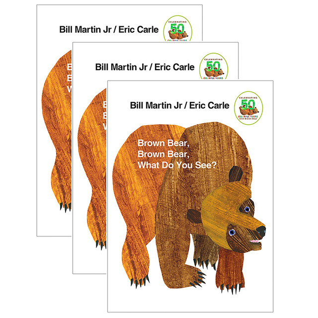 MPS VIRGINIA Macmillan Publishers Brown Bear, Brown Bear What Do You See?, Board Book, Pack of 3