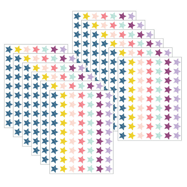 TEACHER CREATED RESOURCES Teacher Created Resources® Oh Happy Day Stars Mini Stickers, 377 Per Pack, 12 Packs