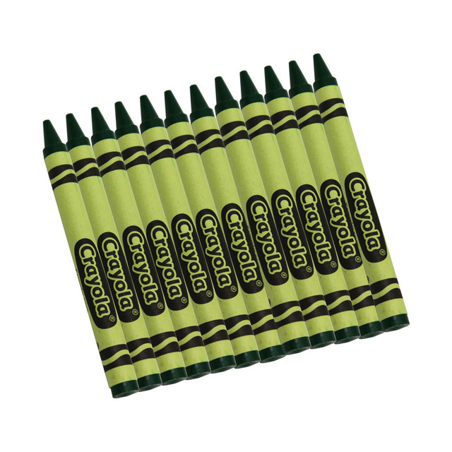 CRAYOLA LLC Crayola® Bulk Crayons, Green, Regular Size, 12 Count