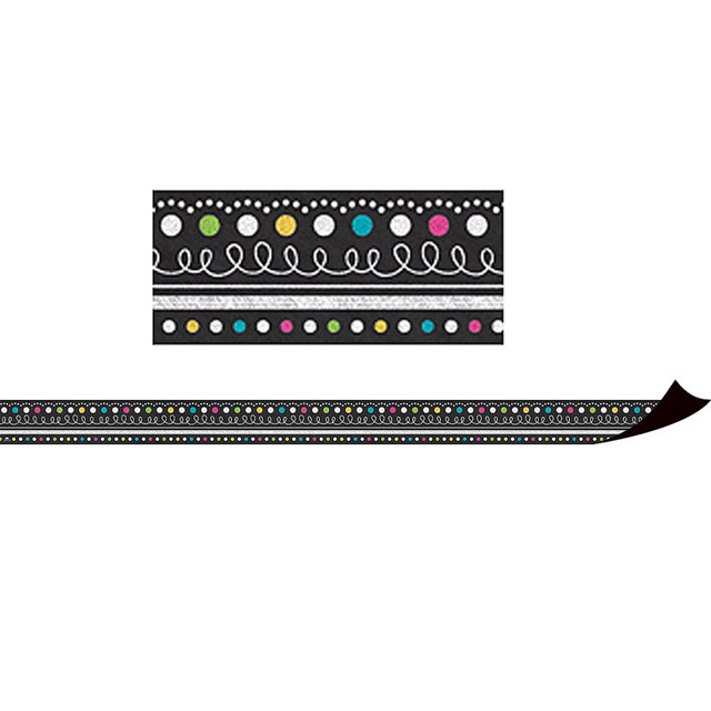 TEACHER CREATED RESOURCES Teacher Created Resources® Chalkboard Brights Magnetic Borders TEACHER CREATED RESOURCES Teacher Created Resources® Chalkboard Brights Magnetic Borders