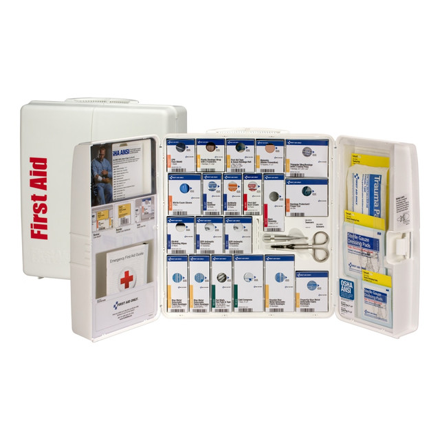 FIRST AID ONLY, INC. 90660 First Aid Only 50-Person Smart Compliance First Aid Cabinet Without Medications, White