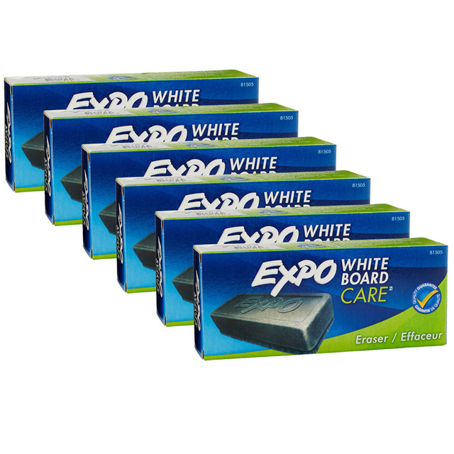 NEWELL BRANDS DISTRIBUTION LLC EXPO® White Board Eraser, Pack of 6