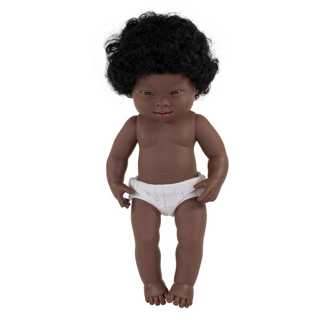 MINILAND EDUCATIONAL CORPORATION Miniland Anatomically Correct 15" Baby Doll, Down Syndrome Girl