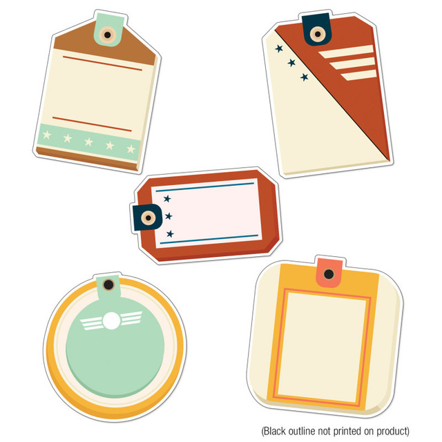 CARSON DELLOSA EDUCATION Carson Dellosa Education Let's Explore Travel Tags Cut-Outs, Pack of 36