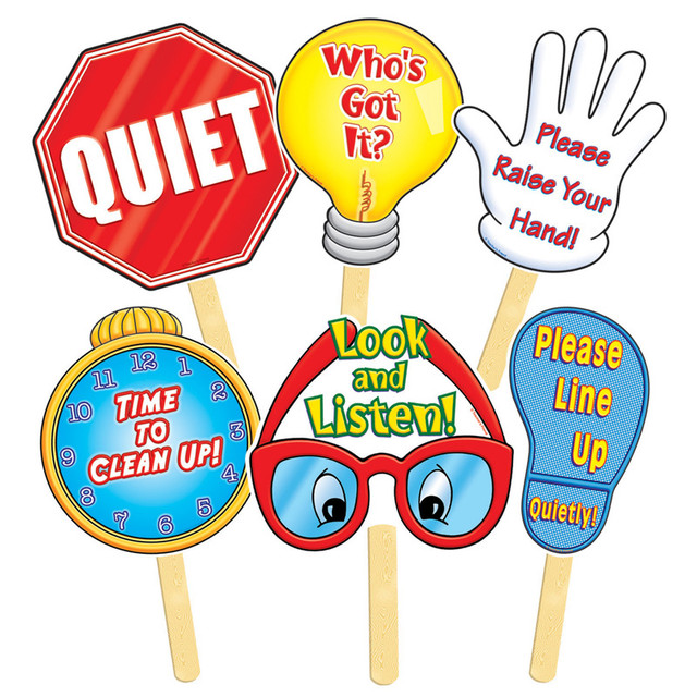 SCHOLASTIC TEACHING RESOURCES Scholastic Teaching Solutions Manage Your Class Signs, Pack of 6