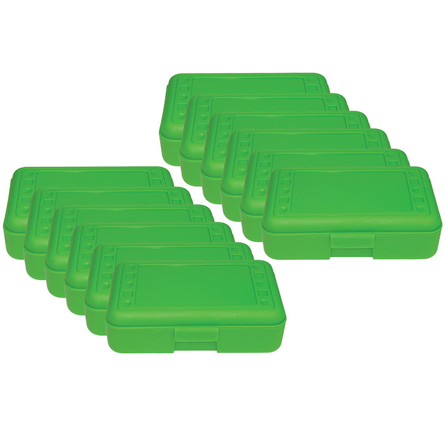 ROMANOFF PRODUCTS Romanoff Pencil Box, Lime Opaque, Pack of 12