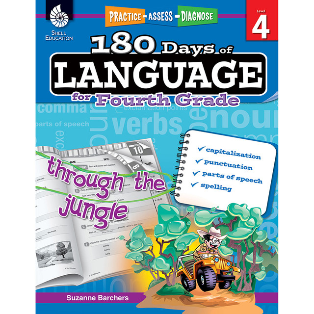 SHELL EDUCATION Shell Education 180 Days of Language for Fourth Grade