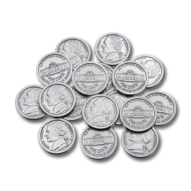 LEARNING ADVANTAGE Learning Advantage® Play Coins - Nickels - Set of 100