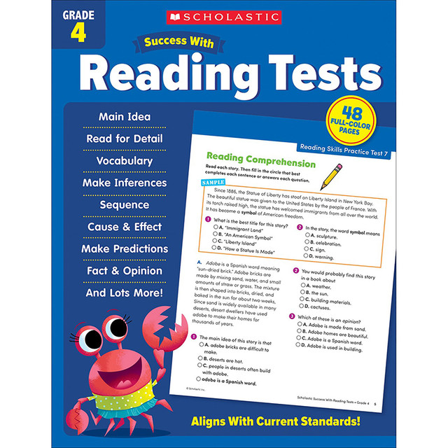 SCHOLASTIC TEACHING RESOURCES Scholastic Teaching Solutions Success With Reading Tests: Grade 4