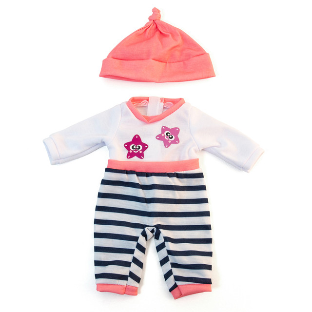 MINILAND EDUCATIONAL CORPORATION Miniland Doll Clothes, Fits 12-5/8" Dolls, Cold Weather Salmon Pajamas