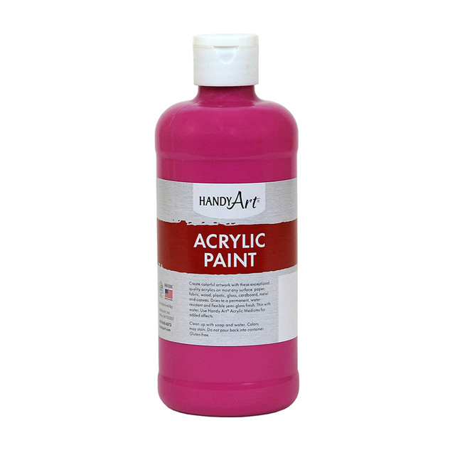 ROCK PAINT DISTRIBUTING CORP Handy Art® Acrylic Paint 16 oz, Magenta