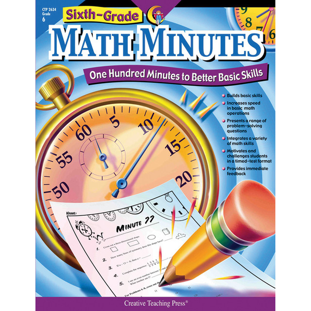 CREATIVE TEACHING PRESS Creative Teaching Press® Math Minutes Book, Grade 6