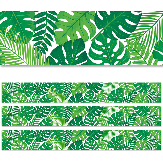 CREATIVE TEACHING PRESS Creative Teaching Press® Tropical Leaves EZ Border, 48 Feet, 3 Packs