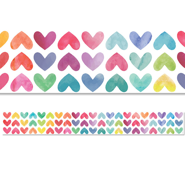 CREATIVE TEACHING PRESS Creative Teaching Press® Colorful Hearts EZ Border, 48 Feet