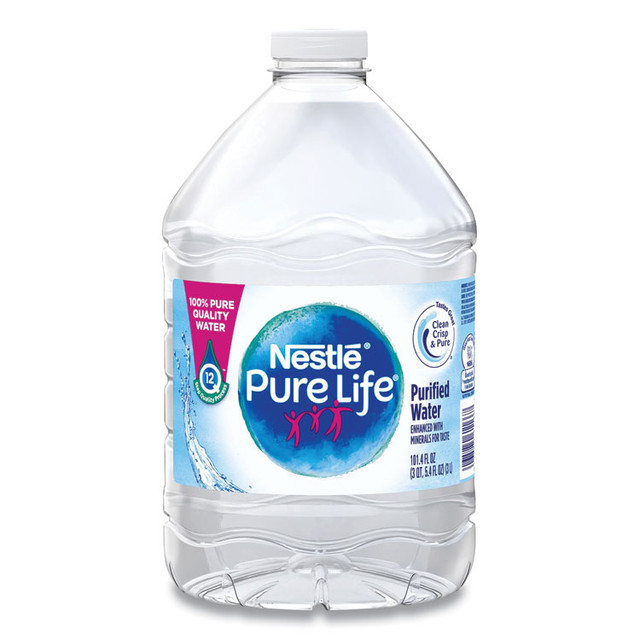 NESTLE WATERS, N.A. 12386172 Pure Life Purified Water, 101.4 oz Bottle, 6/Pack