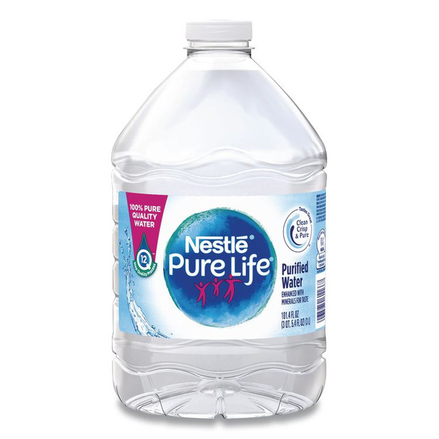 NESTLE WATERS, N.A. 12386172 Pure Life Purified Water, 101.4 oz Bottle, 6/Pack