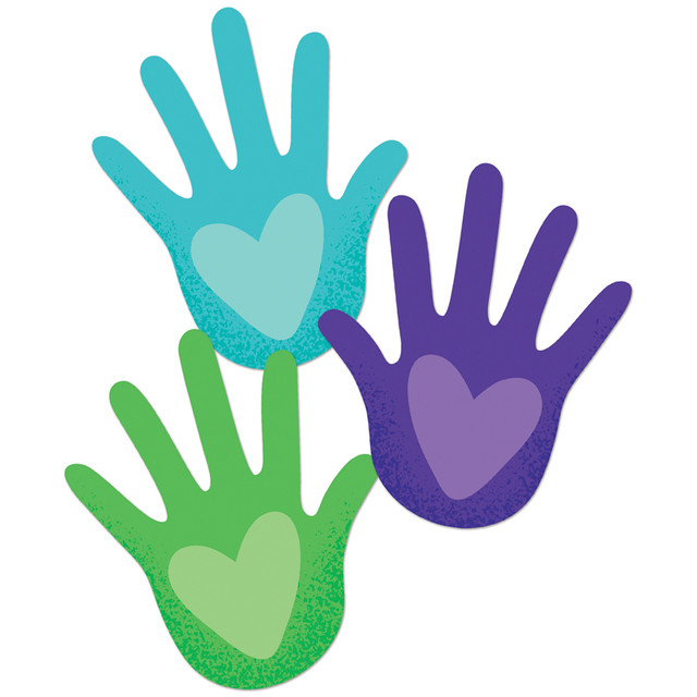 CARSON DELLOSA EDUCATION Carson Dellosa Education One World Hands with Hearts Cut-Outs, Pack of 36