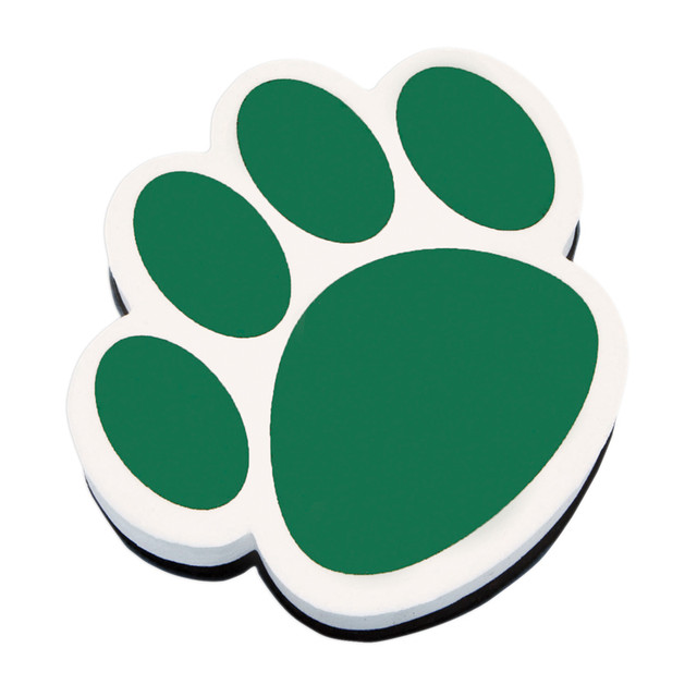 ASHLEY PRODUCTIONS Ashley Productions® Magnetic Whiteboard Eraser, Green Paw
