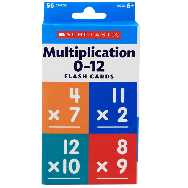 SCHOLASTIC TEACHING RESOURCES Scholastic Teaching Solutions Flash Cards: Multiplication 0 - 12