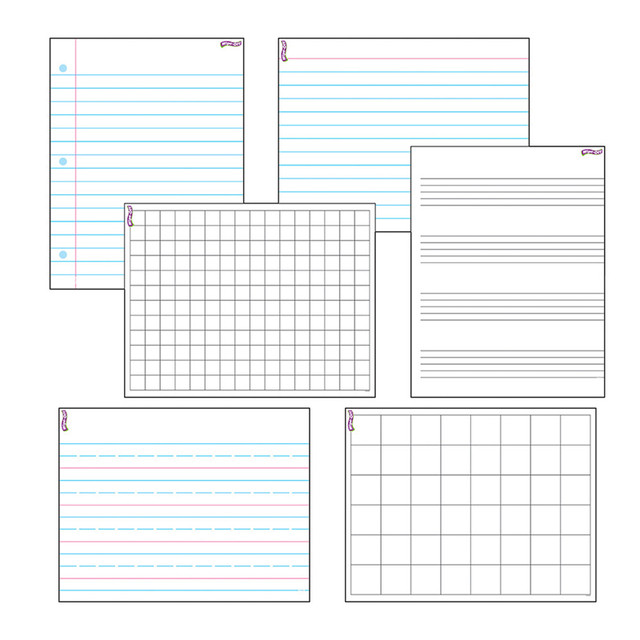 TREND ENTERPRISES INC. TREND Papers & Grids Wipe-Off® Charts Combo Pack
