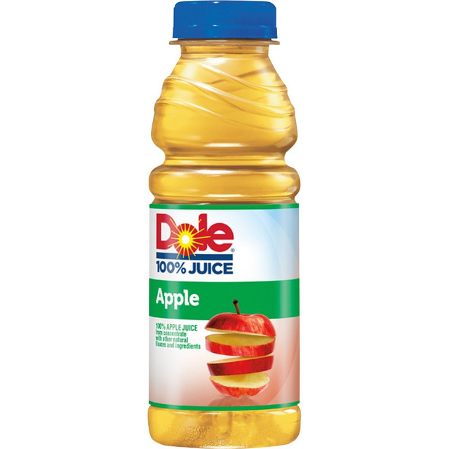DELL MARKETING L.P. Ocean Spray 123365 Dole Bottled Apple Juice - 15.20 fl oz (450 mL) - Bottle - 12 / Carton