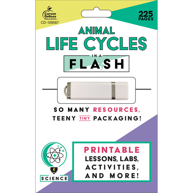 CARSON DELLOSA EDUCATION Carson Dellosa Education In a Flash: Animal Life Cycles