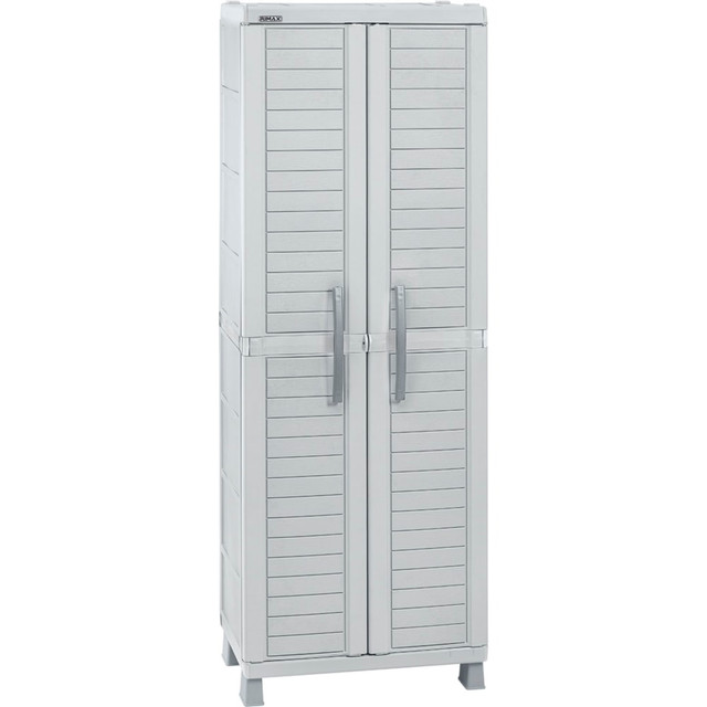 INVAL AMERICA, INC. 11566 Inval 2-Door Storage Cabinet, 74-7/16inH x 17-3/4inW x 17-3/4inD, Light Gray