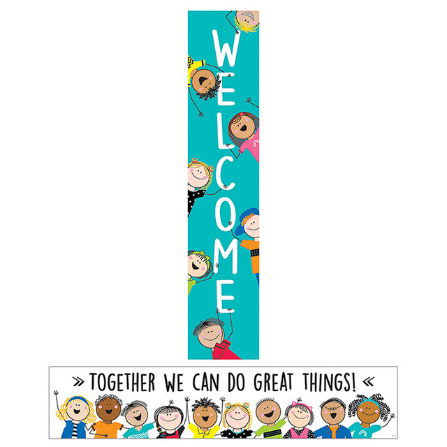 CREATIVE TEACHING PRESS Creative Teaching Press® Stick Kids Double-Sided Welcome Banner, 39" x 8"